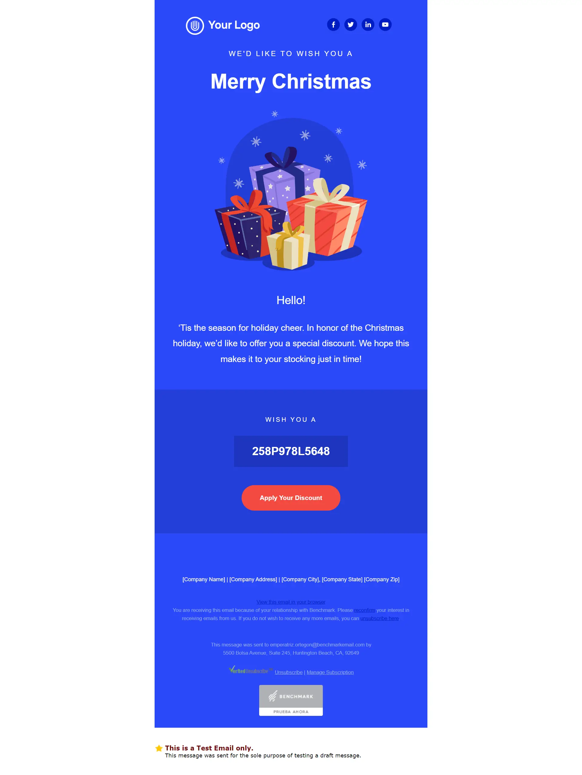 Benchmark Email Designer